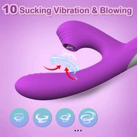 10 Speeds Dildo Vibrator For Women Clit Sucker Oral Clitoris Vacuum Stimulator Sex Toys Female Masturbation Goods for Adults 18