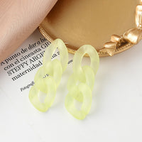 Fashion Korean Acrylic Chain Earrings for Women Long Dangle Earring  2020 Earings Gift for girl Jewelry