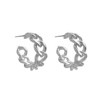 Silver Color Earrings For Women/Men Small Hoop Earrings Ear Bone aros Tiny Ear Nose Ring Girl aretes ear hoops