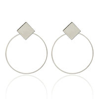 Fashion Statement Earrings 2020 Big Geometric Round Earrings For Women Hanging Dangle Earrings Drop Earing Modern Female Jewelry