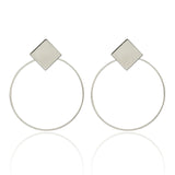 Fashion Statement Earrings 2020 Big Geometric Round Earrings For Women Hanging Dangle Earrings Drop Earing Modern Female Jewelry