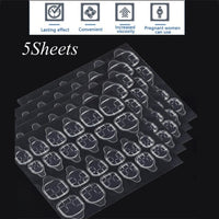 24pc Nails Art Fake Nail Tips False Press on Coffin with Glue Stick Designs Clear Display Short Set Full Cover Artificial Square