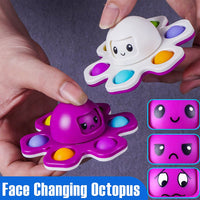 Antistress Push Bubbles Fidget Spinner Toys For Adults Children Kids Relieve Stress Gift New Face Change Finger Spinner Toy