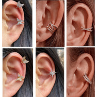 1Pc Helix Cartilage Conch Fake Without Piercing Cuff Earring Earcuff Wrap Rock Earring Cuff No Piercing Women Clip Adjustable