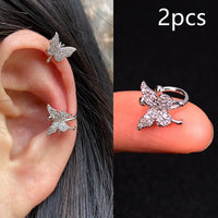 1Pc Helix Cartilage Conch Fake Without Piercing Cuff Earring Earcuff Wrap Rock Earring Cuff No Piercing Women Clip Adjustable