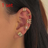 1Pc Helix Cartilage Conch Fake Without Piercing Cuff Earring Earcuff Wrap Rock Earring Cuff No Piercing Women Clip Adjustable