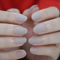 Detachable False Press On Nail Gradient Color Oval French Fake Nails Tipsy White Pink Nail Art With Designs