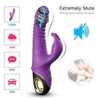 2022 Rabbit Vibrator Automatic Telescopic Rotation G-Spot Clitoris Stimulator Female Masturbation Sex Toys For Women Adults 18