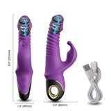 2022 Rabbit Vibrator Automatic Telescopic Rotation G-Spot Clitoris Stimulator Female Masturbation Sex Toys For Women Adults 18