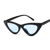 Cute Sexy Retro Cat Eye Sunglasses Women Small Black White Triangle Vintage Cheap Ladies Sun Glasses Red Female UV400