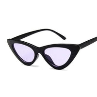 Cute Sexy Retro Cat Eye Sunglasses Women Small Black White Triangle Vintage Cheap Ladies Sun Glasses Red Female UV400