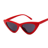 Cute Sexy Retro Cat Eye Sunglasses Women Small Black White Triangle Vintage Cheap Ladies Sun Glasses Red Female UV400