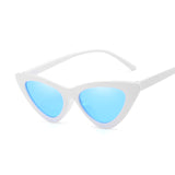 Cute Sexy Retro Cat Eye Sunglasses Women Small Black White Triangle Vintage Cheap Ladies Sun Glasses Red Female UV400