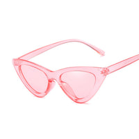 Cute Sexy Retro Cat Eye Sunglasses Women Small Black White Triangle Vintage Cheap Ladies Sun Glasses Red Female UV400