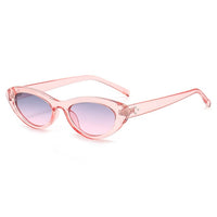 Retro Cat Eye Sunglasses Women Luxury Brand Designer Eyewear Women/Men Oval Pink Glasses Women Gafas De Sol Mujer