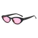 Retro Cat Eye Sunglasses Women Luxury Brand Designer Eyewear Women/Men Oval Pink Glasses Women Gafas De Sol Mujer