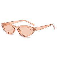 Retro Cat Eye Sunglasses Women Luxury Brand Designer Eyewear Women/Men Oval Pink Glasses Women Gafas De Sol Mujer