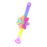 Spinning top Popping Fidget Toys Its Anti stress Wristband Whirl Light Silicagel Bracelet Kawaii Push Bubble Kids Gifts