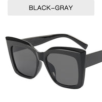 Cat Eye Oversized Sunglasses Women 2021 Gradient Eyewear Shades for Women Wholesale Luxury Square Glasses Gafas De Sol