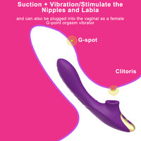 Powerful Clit Sucker Oral Dildo G-Spot Vibrator Sex Toys Female Masturbation Goods for Women Adults Clitoris Vacuum Stimulator