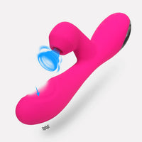 Powerful 3 in 1 G-spot Flap Vibrator for Women Clit Sucker Clitoris Stimulation Sucking Dildo Vibrators Sex toys Good For Adults