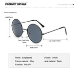 Retro Sunglasses Classic Round Sunglasses Men Women Small Vintage Retro Glasses Women Driving Metal Eyewear Sun Glasses UV400