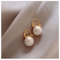 Korean temperament pearl earring female long money eardrop web celebrity temperament girl contracted earring for women earrings