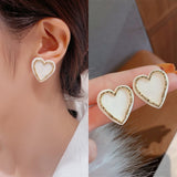 Golden Big hoop Earrings Korean Geometry Metal Gold Earrings For women Female Retro Drop Earrings 2021 Trend Fashion Jewelry