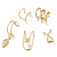 Fashion Simple Smooth Ear Cuffs Clip Earrings for Women No Piercing Fake Cartilage Earring Gifts