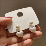 2021 New Trendy Irregular Circle Simulated Pearl Stud Earrings For Women Fashion Jewelry Party Elegant Pendientes