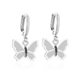 Beautiful Korean Butterfly Earring swing gold drop earrings for woman 2022 aesthetic sands girl jewelry