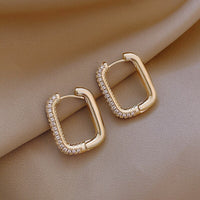 2021 Korean Fashion New Exquisite Simple Geometric Earrings Temperament Small Versatile Earrings Women&#39;s Jewelry