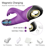 2022 Rabbit Vibrator Automatic Telescopic Rotation G-Spot Clitoris Stimulator Female Masturbation Sex Toys For Women Adults 18