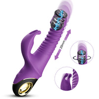 2022 Rabbit Vibrator Automatic Telescopic Rotation G-Spot Clitoris Stimulator Female Masturbation Sex Toys For Women Adults 18