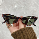 2022 Small Cateye Sunglasses Women High Quality Eyewear Women/Men Retro Glasses Women Mirror UV400 Gafas De Sol Mujer