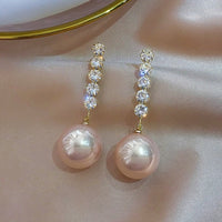 2022 New Korean Design Trendy Sweet Cute Pearl Stud Earrings For Women Fashion Chic Big Elegant Earring Party Jewelry