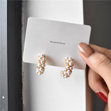 2022 New Korean Design Trendy Sweet Cute Pearl Stud Earrings For Women Fashion Chic Big Elegant Earring Party Jewelry