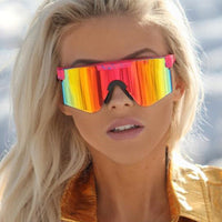 Oversized Sport Sunglasses Women Cycling Eyewear Women/Men Outdoor Windproof Glasses Women Mirror Gafas De Sol Mujer