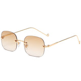 Rimless Square Sunglasses Women Luxury Brand Glasses Shades for Women Wholesale Gafas De Sol Para Hombre UV400