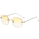 Rimless Square Sunglasses Women Luxury Brand Glasses Shades for Women Wholesale Gafas De Sol Para Hombre UV400