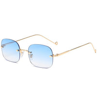 Rimless Square Sunglasses Women Luxury Brand Glasses Shades for Women Wholesale Gafas De Sol Para Hombre UV400