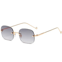 Rimless Square Sunglasses Women Luxury Brand Glasses Shades for Women Wholesale Gafas De Sol Para Hombre UV400