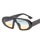 Retro Women Sunglasses Vintage Punk Sunglasses Oval Flat Top Sun Glasses Female Leopard Oculos De Sol Mujer UV400