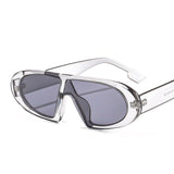 Retro Women Sunglasses Vintage Punk Sunglasses Oval Flat Top Sun Glasses Female Leopard Oculos De Sol Mujer UV400