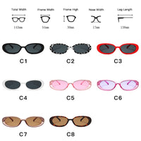 Small Retro Sunglasses Women Pink Oval Eyeglasses For Women/Men Brand Designer Glasses Ladies Lentes De Sol UV400