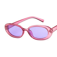 Small Retro Sunglasses Women Pink Oval Eyeglasses For Women/Men Brand Designer Glasses Ladies Lentes De Sol UV400