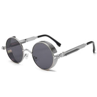 2022 Steampunk Retro Sunglasses Men Metal High Quality Eyewear for Men/Women Reflective Colorful Glasses Men UV400