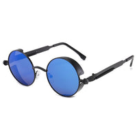 2022 Steampunk Retro Sunglasses Men Metal High Quality Eyewear for Men/Women Reflective Colorful Glasses Men UV400