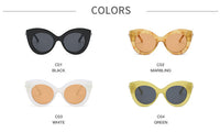 2022 Cateye Oversized Sunglasses Women Candy Pearls Glasses Women Luxury Brand Eyewear Mirror Lentes De Sol Mujer