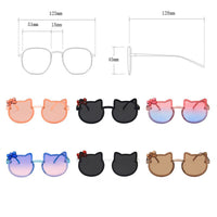 Cute Cat Kids Sunglasses 2022 New Eyeglasses Boys/Girls Bow Glasses Baby Lovely Luxury Brand Lentes De Sol Mujer UV400